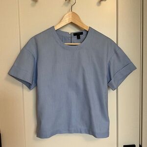 JCrew Blue Cotton Blouse